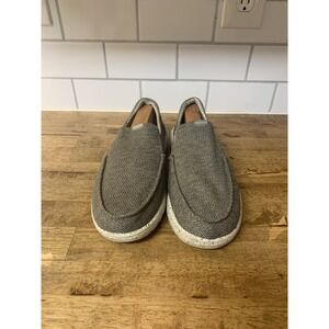Hey Dude Size 8 Wally Halo Dark Gray Slip-On Casual Shoes